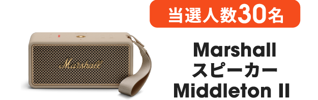 当選人数30名 Marshall スピーカー Middleton II