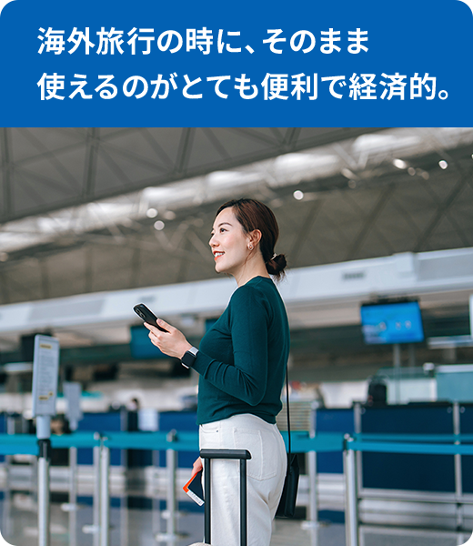 海外旅行の時に、そのまま使えるのがとても便利で経済的。