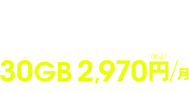 格安SIMと迷ったらahamoがおすすめ!30GB 2,970円(税込)/月 ※機種代金別途